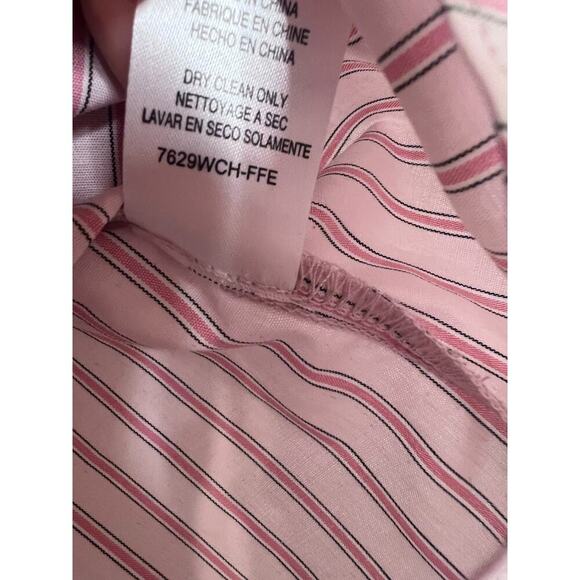 Wayf NWT Top Size Small Off the Shoulders Pink Stripes Ruffles Anthropologie - Picture 4 of 8